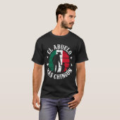 El Abuelo Mas Chingon Beste Opa Mexicaanse Vlag T-shirt (Voorkant volledig)
