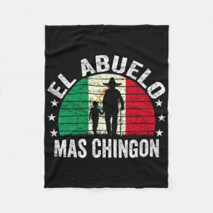 El Abuelo Mas Chingon Mexicaanse Grootvader Cinco Fleece Deken