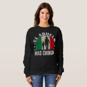 El Abuelo Mas Chingon Mexicaanse Opa Cinco De May Trui (Voorkant volledig)