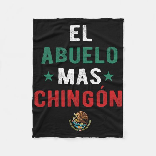El Abuelo Mas Chingon Spaanse dag van de vaders va Fleece Deken (Voorkant)