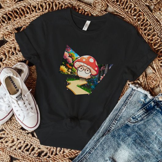 El adorable hongo con lentes t-shirt