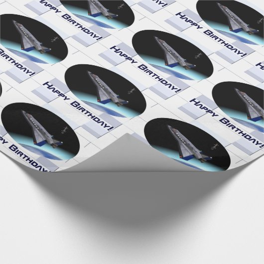 El Al Maslool Space Shuttle Cadeaupapier (Hoek)