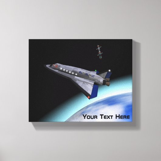 El Al Maslool Space Shuttle Canvas Afdruk (Voorkant)