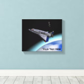 El Al Maslool Space Shuttle Canvas Afdruk (Insitu (Houten vloer))