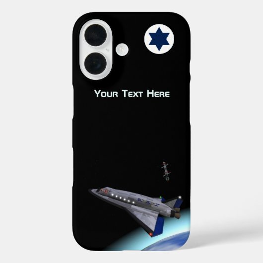 El Al Maslool Space Shuttle Case-Mate iPhone Case (Achterkant)