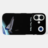 El Al Maslool Space Shuttle Case-Mate iPhone Case (Achterkant (horizontaal))