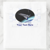 El Al Maslool Space Shuttle Rechthoekige Sticker (Tas)