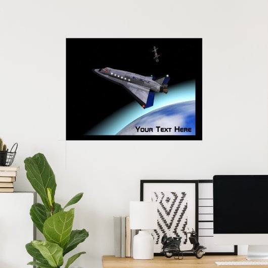 El Al Space Shuttle Poster (Thuiskantoor)