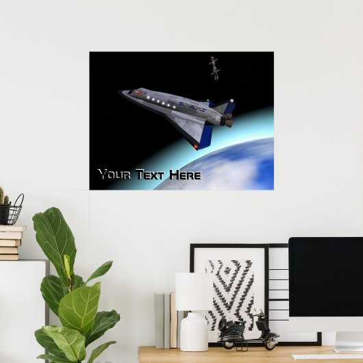El Al Space Shuttle Poster (Thuiskantoor)