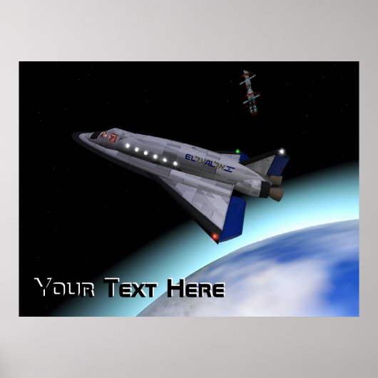 El Al Space Shuttle Poster (Voorkant)