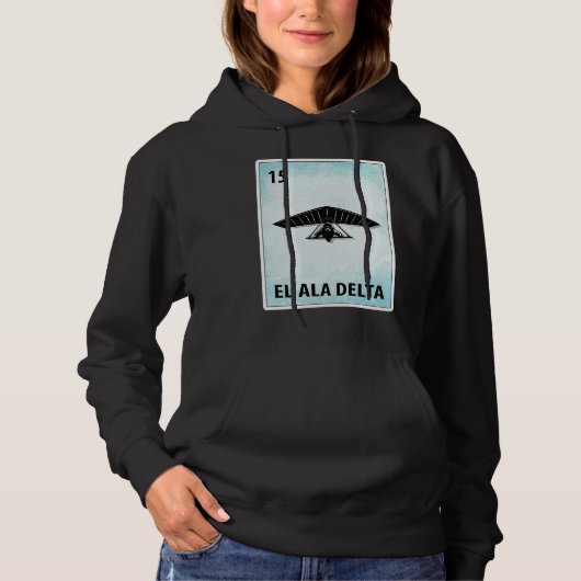 El Ala Delta Mexican Hang Gliding Cards Hoodie (Voorkant)