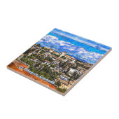 El Albayzín, Granada, Andalusië, Spanje. Tegeltje (Zijkant)