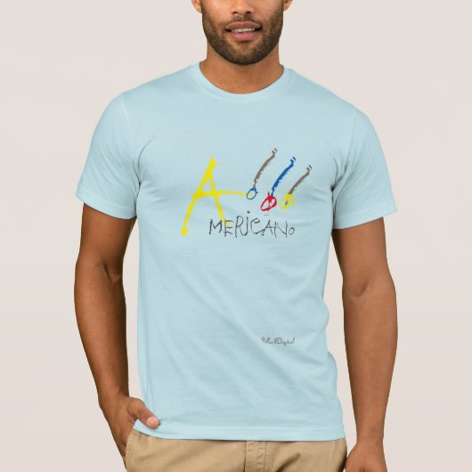 El Americano Blue T-shirt (Voorkant)