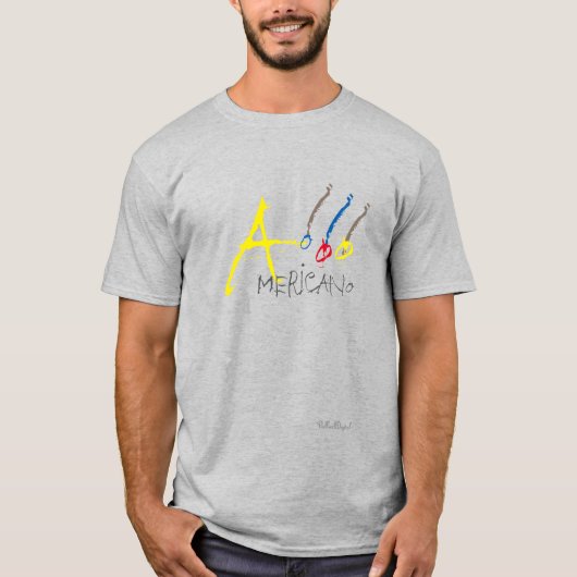 El Americano Gray T-shirt (Voorkant)