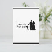 El amor de pareja de perros está en el aire (Staand voorkant)