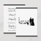 El amor de pareja de perros está en el aire (Voorkant / Achterkant)