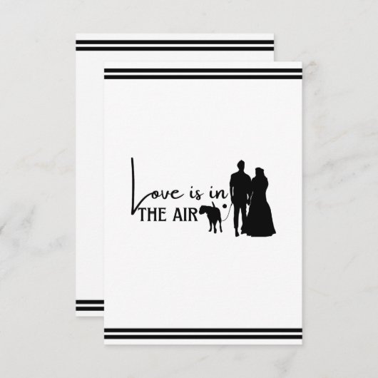 El amor de pareja de perros está en el aire (Voorkant / Achterkant)