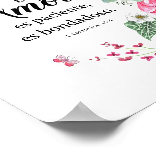 El amor es paciente Póster Poster (Hoek)