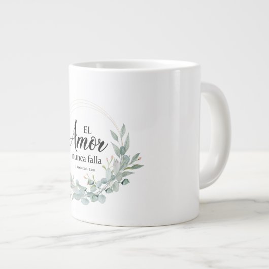 EL AMOR NUNCA FALLA GROTE KOFFIEKOP (Voorkant rechts)