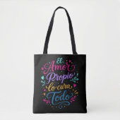 El amor propio lo cura todo tote bag (Voorkant)