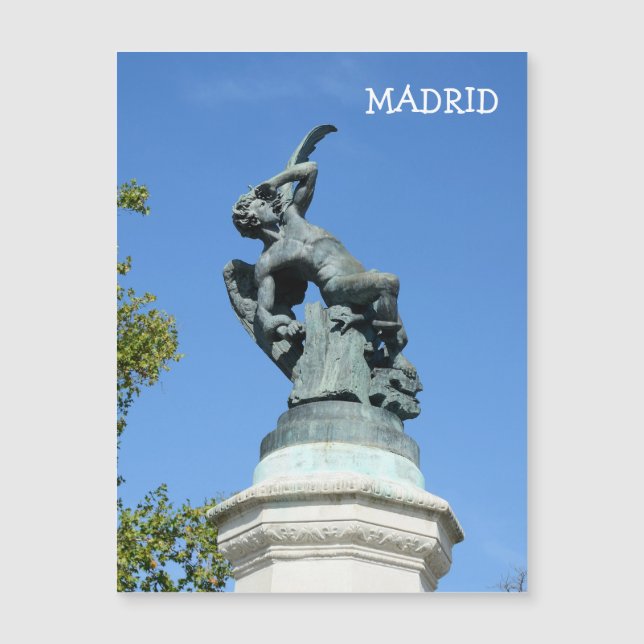 El Angel Caido, Retiro Park, Madrid (Voorkant)
