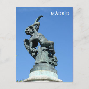 El Angel Caido, Retiro Park, Madrid Briefkaart