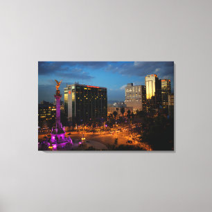 El Angel De Independencia, Mexicaans Landmark Canvas Afdruk