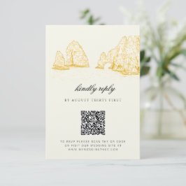 El Arco Cabo San Lucas Antwoordkaart QR Code RSVP Kaartje