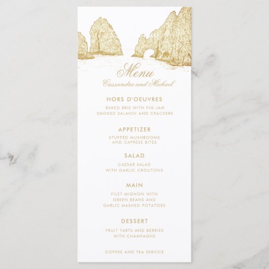 El Arco Cabo San Lucas Arch Menu (Voorkant)