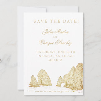 El Arco Cabo San Lucas Boog Huwelijk Save The Date