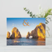 El Arco - Cabo San Lucas Wedding Invitation Kaart (Staand voorkant)