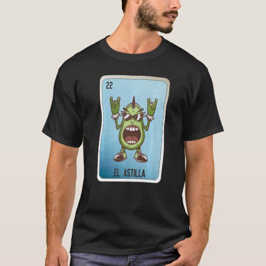 El Astilla Mexican Slang Lottery Bingo Cards   T-shirt (Voorkant)