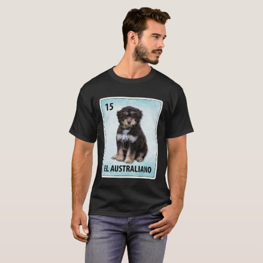 El Australiano Mexicaans Aussiedoodle Kaarten T-shirt (Voorkant volledig)