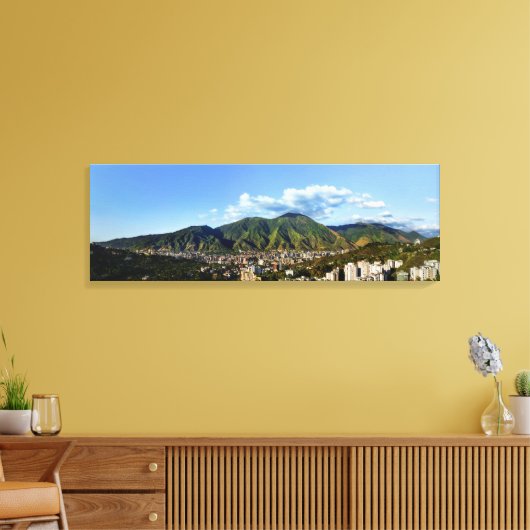 El Avila de día - MAXIMA RESOLUCIÓN Canvas Afdruk (Insitu (Woonkamer))