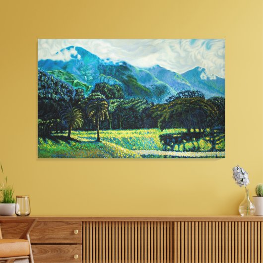 El Ávila desde el Parque del Este Canvas Afdruk (Insitu (Woonkamer))