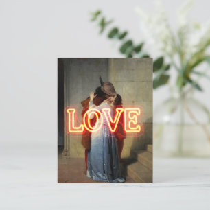 El Bacio Remix – Neon “LOVE” Muurkunst & Merchandi Briefkaart