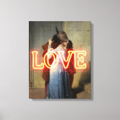 El Bacio Remix – Neon “LOVE” Muurkunst & Merchandi Canvas Afdruk (Voorkant)