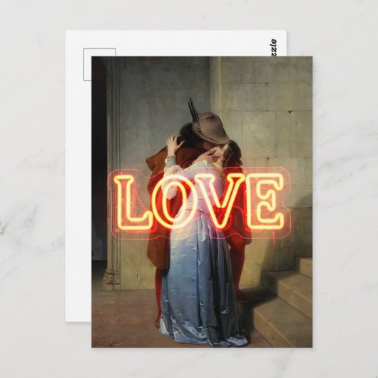 El Bacio Remix – Neon “LOVE” Wall Art & Merch Briefkaart (Voorkant / Achterkant)