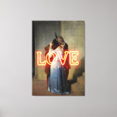 El Bacio Remix – Neon “LOVE” Wall Art & Merch Canvas Afdruk (Voorkant)