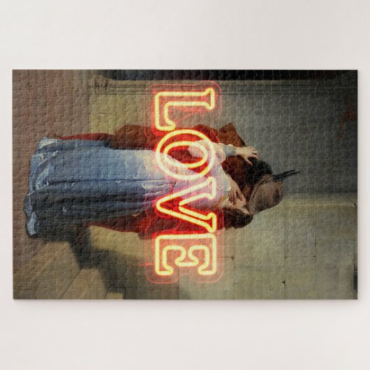 El Bacio Remix – Neon “LOVE” Wall Art & Merch Legpuzzel (Horizontaal)
