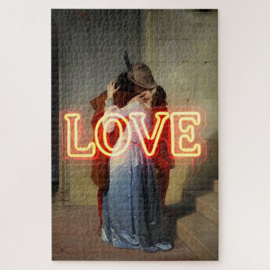 El Bacio Remix – Neon “LOVE” Wall Art & Merch Legpuzzel (Verticaal)