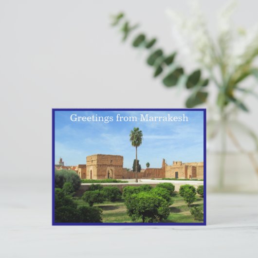 el badi marocco briefkaart (Staand voorkant)