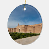 El Badi Palace, Marrakech, Marokko Keramisch Ornament (Links)