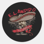 El Bandido Tequila Sticker (Voorkant)