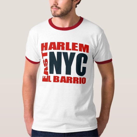 El Barrio East Harlem Logo T-Shirt door Urban59 NY (Voorkant)