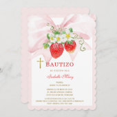 El Bautizo invitación de nuestra hi Invitation Kaart (Voorkant / Achterkant)