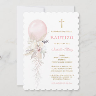 El Bautizo invitación de nuestra hi Invitation Kaart