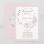 El Bautizo invitación de nuestra hija Kaart (Voorkant / Achterkant)