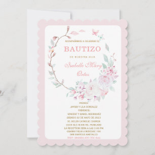 El Bautizo invitación de nuestra hija Kaart
