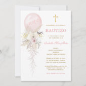 El Bautizo y Primer Añito invitación de nuestra hi Kaart (Voorkant)